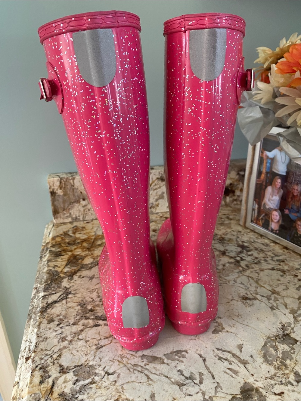 Pink Sparkle HUNTER Boots - Picture 5 of 14